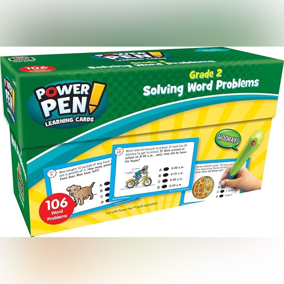 $5 POWER PEN 2nd GRADE SOLVING WORD PROBLEMS. NEVER USED $5 WHEN BUNDLED WITH 3 - Picture 1 of 9